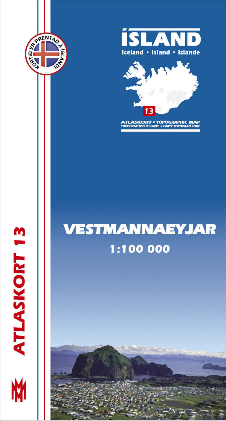 Atlaskort 13 - Vestmannaeyjar