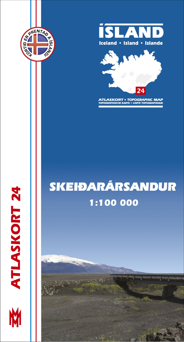 Atlaskort 24 - Skeiðarársandur