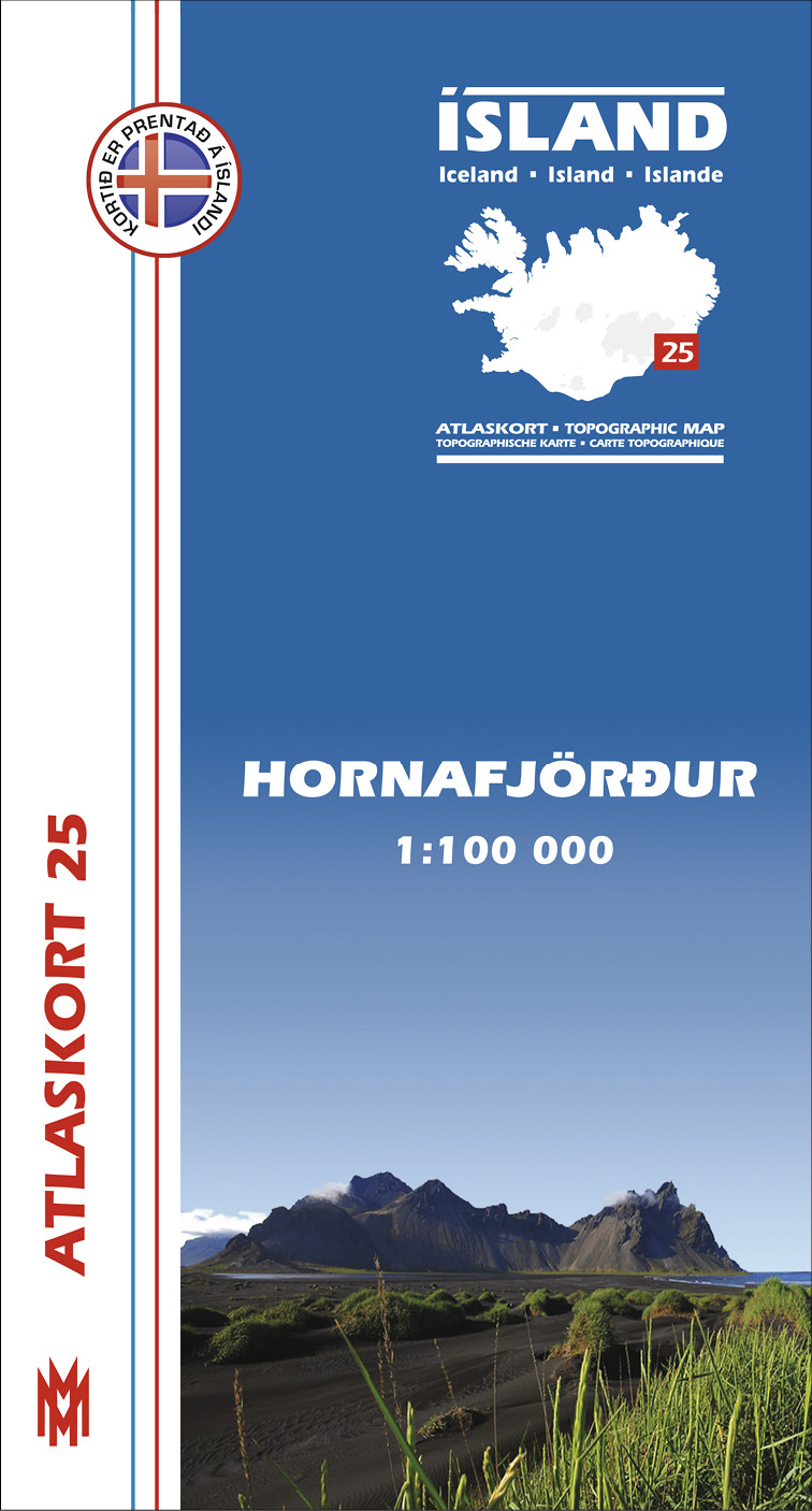 Atlaskort 25 - Hornafjörður