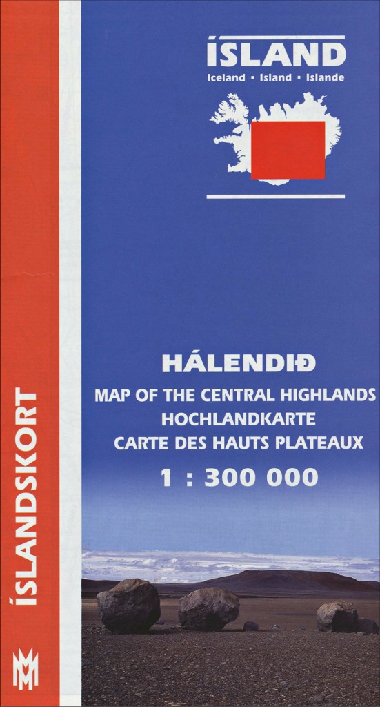 Hálendið 1:300 000 - Fjórðungskort