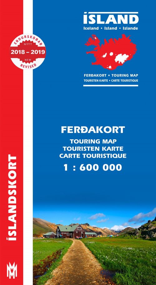 Ferðakort 1:600 000 / Touring Map 2018