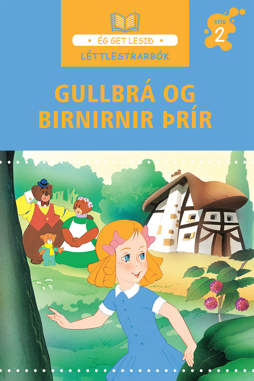 Gullbrá og birnirnir þrír - léttlestrarbók