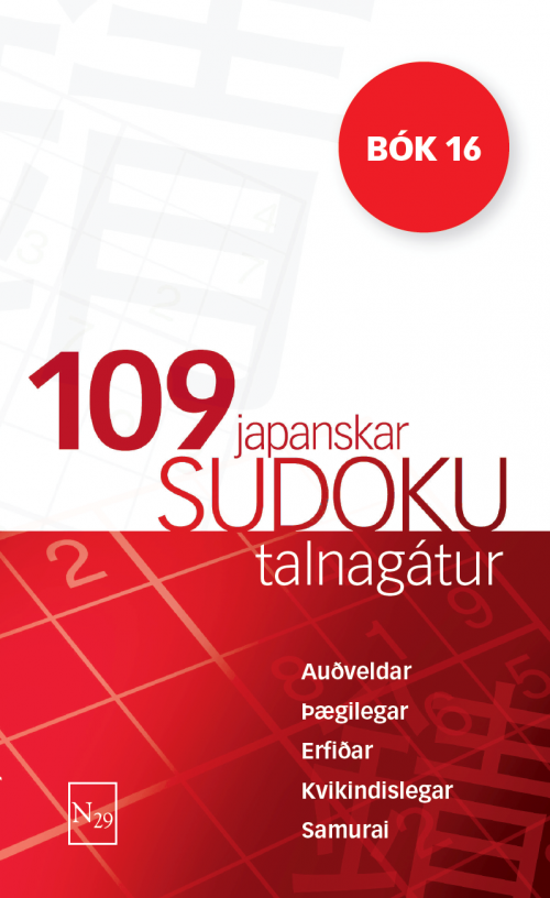 109 Sudoku - bók 16