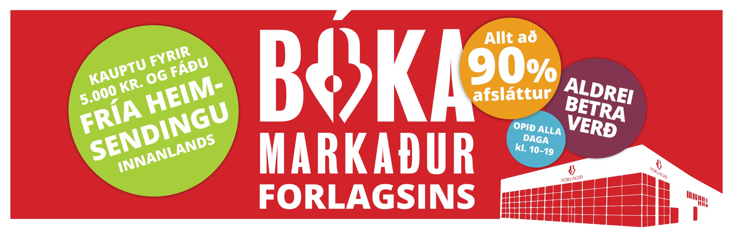 Bókarmarkaður_Ekkert sendingargjald